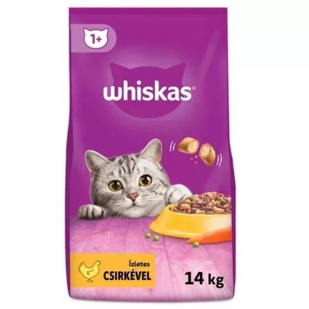 WHISKAS száraz macskatáp 14kg csirke