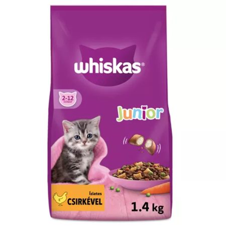 WHISKAS száraz macskatáp Csirke JUNIOR 1