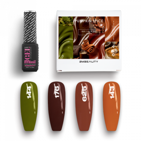 Gel Lack - Pumpkin Spice Set - HEMA Mentes (4 x 5 ml)