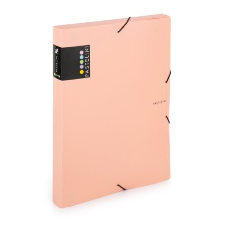 PP doboz gumival A4 PASTELINi sárgabarack
