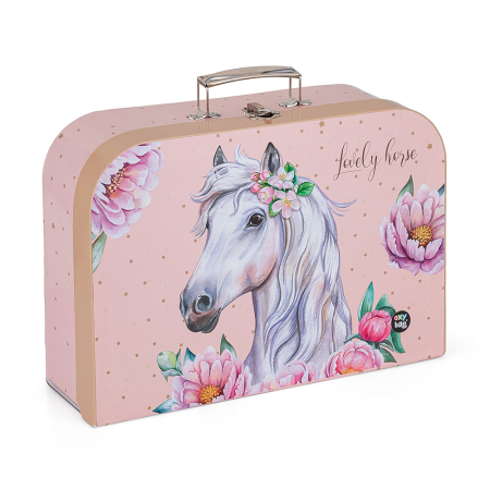 Laminált bõrönd 34 cm romantikus ló