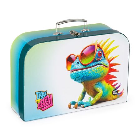 Laminált bőrönd 34 cm crazy animals Kaméleon