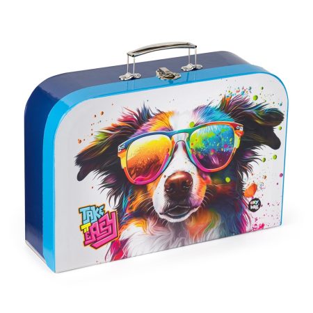 Laminált bőrönd 34 cm crazy animals Kutya