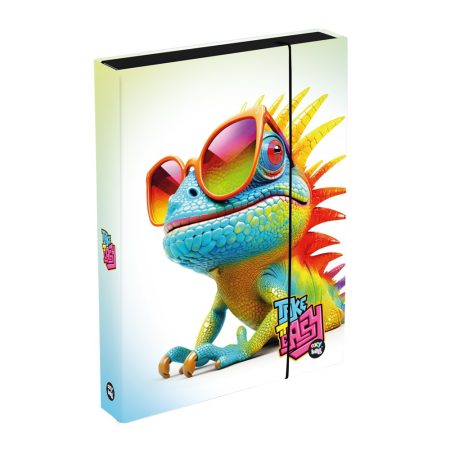 Füzetbox A4 Jumbo crazy animals Kaméleon