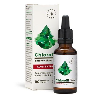 AURA HERBALS Fehér eperfa-klorofill (30 ml / 1 fl. oz.)