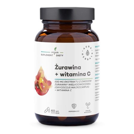 AURA HERBALS Áfonya + C-vitamin (60 kapszula)