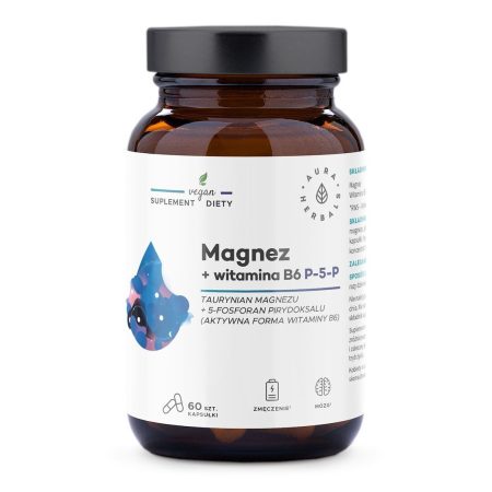 AURA HERBALS Magnesium + Vitamin B6 (60 caps)