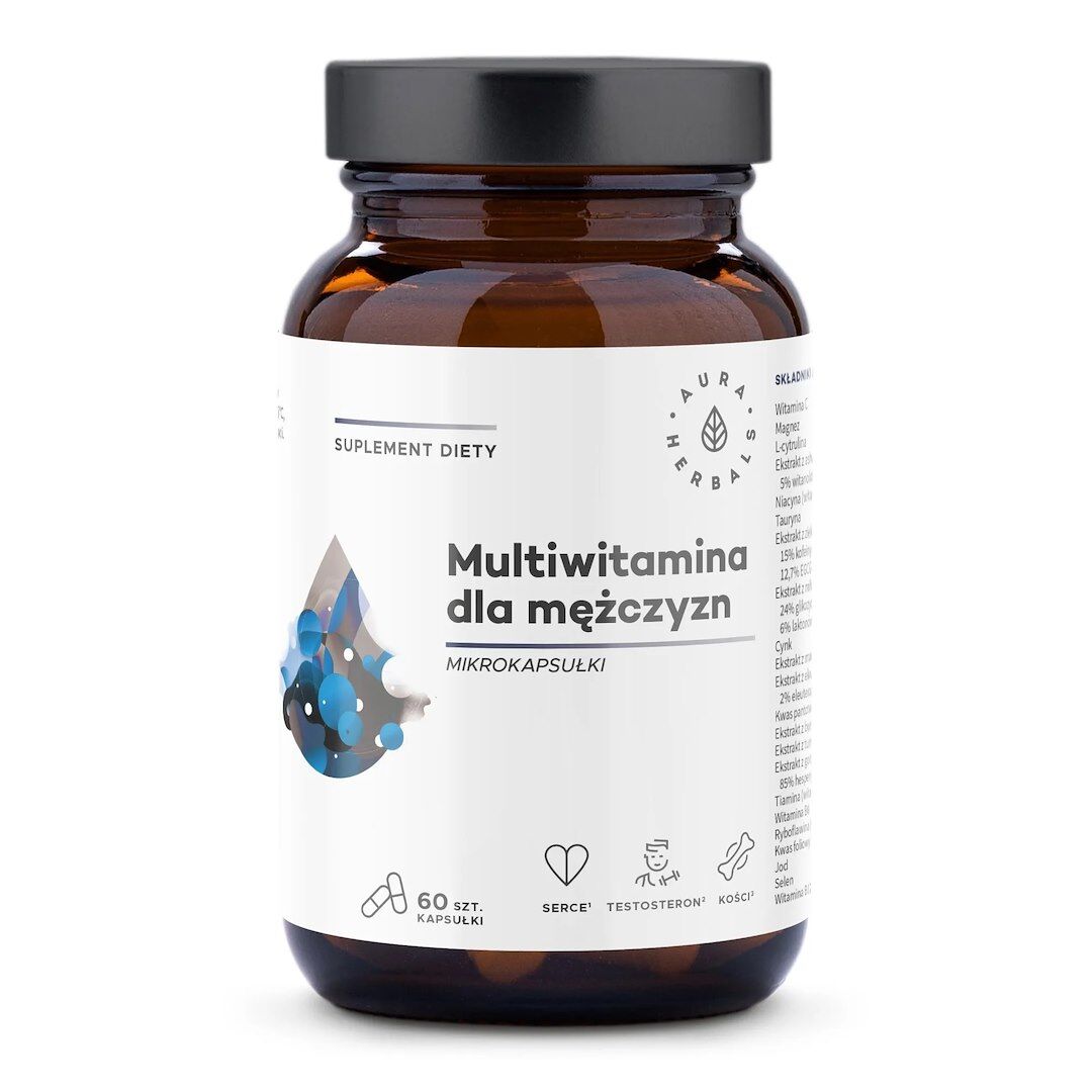 AURA HERBALS Multivitamin férfiaknak (60 kapszula)