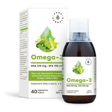 AURA HERBALS Omega-3 - 370 DHA / 700 EPA (200 ml / 6