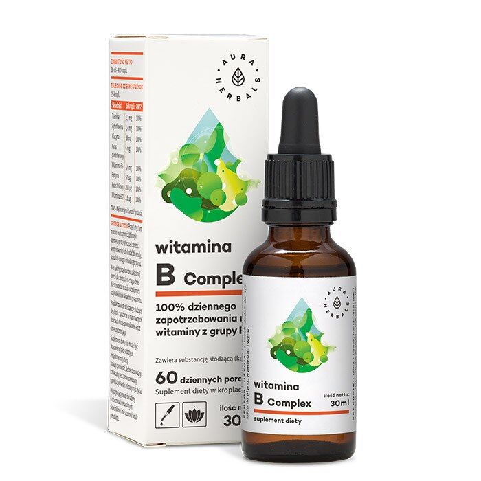 AURA HERBALS B-vitamin-komplex (30 ml / 1 fl. oz.)