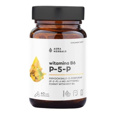 AURA HERBALS B6-vitamin (P-5-P) 6 mg (60 kapszula)