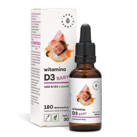 AURA HERBALS D3-vitamin 400 NE csecsemőknek (30 ml / 1 fl. oz.)
