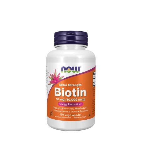 Biotin 10 mg (10 000 mcg) extra erős - Viking Supplements - 120 növényi kapszula