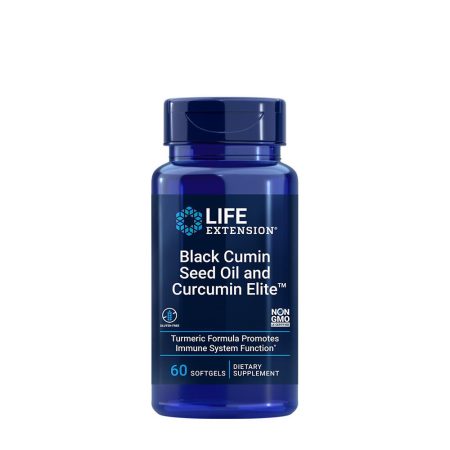 Black Cumin Seed Oil and Curcumin Elite Turmeric Extract - 60 softgels