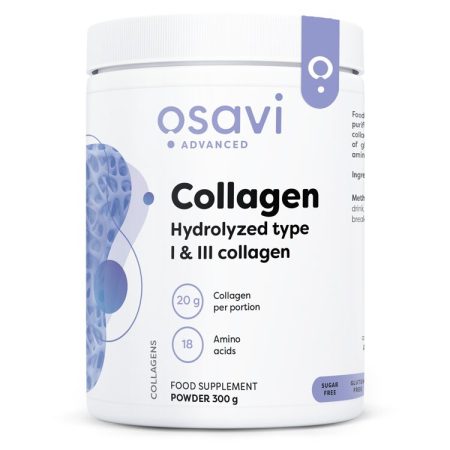Kollagénpeptidek - hidrolizált 1-es és 3-as típusú - 300 g