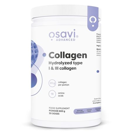 Kollagénpeptidek - hidrolizált 1-es és 3-as típusú - 600 g