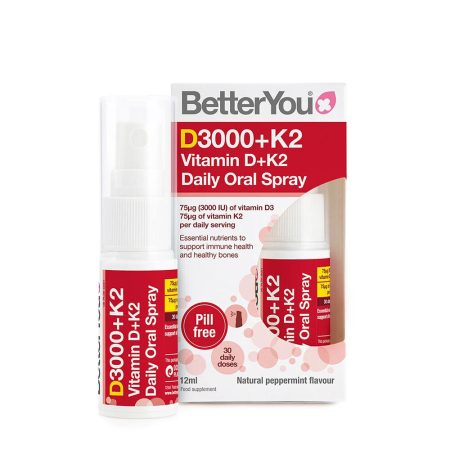 DLux+ D- és K2-vitaminos napi szájspray - 12 ml.