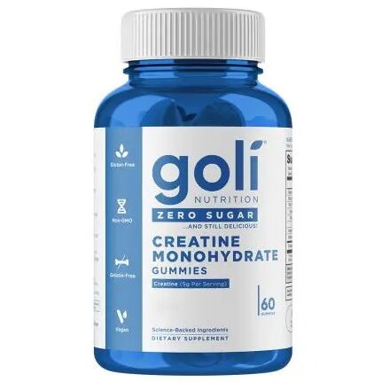 GOLI NUTRITION Creatine Monohydrate Zero Sugar (60 gummies)