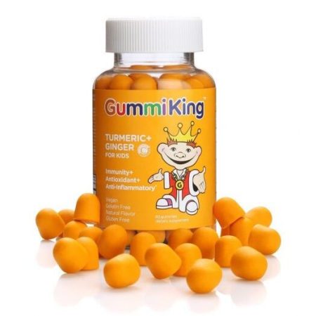 GUMMIKING Kurkuma + gyömbér gyerekeknek (60 darab gumicukorka)
