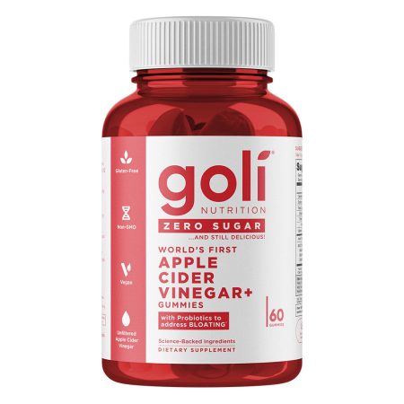 Goli Nutrition cukormentes almaecet 60 darabos gumicukorka