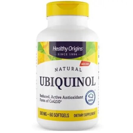 HEALTHY ORIGINS Természetes ubikinol 100 mg (60 kapszula)