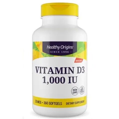 HEALTHY ORIGINS D3-vitamin 1000 NE (360 kapszula)