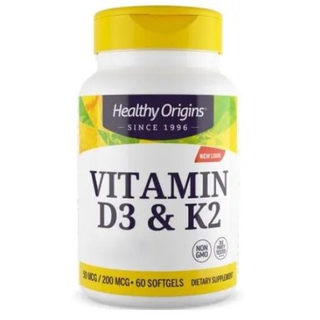 HEALTHY ORIGINS D3- és K2-vitamin (60 kapszula)
