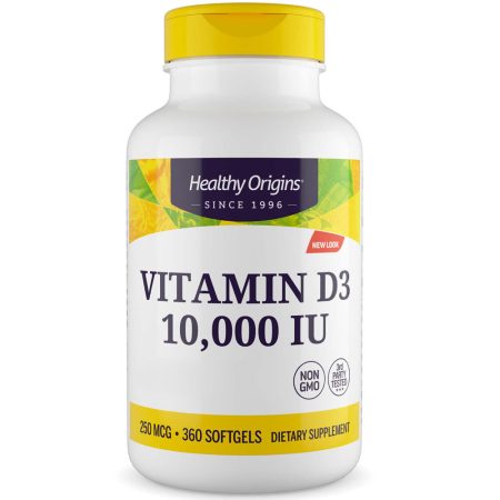 Healthy Origins D3-vitamin Depot 10 000 NE 360 lágykapszula