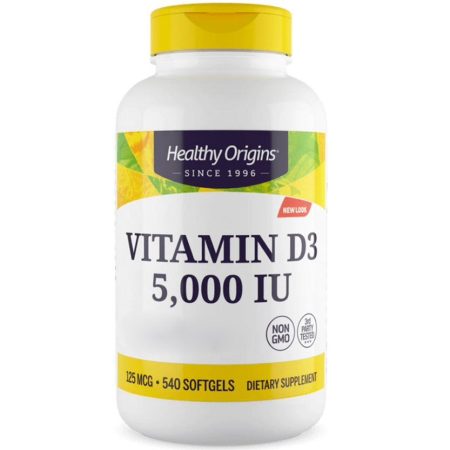Healthy Origins D3-vitamin Depot 5 000 NE 540 lágykapszula