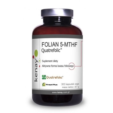 KENAY FOLATE 5-MTHF active folic acid Quatrefolic (300 caps)