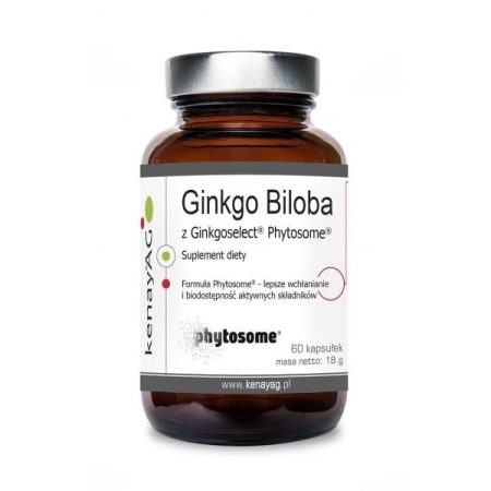 A KENAY Ginkgo Biloba Ginkgoselect PLUS Phytosome-ot tartalmaz (60 kapszula)