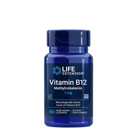 Life Extension - B12-vitamin (metilkobalamin) 1 mg (60 szopótabletta)
