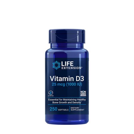 Life Extension - Vitamin D3 25 mcg (1000 IU) (250 Softgels)