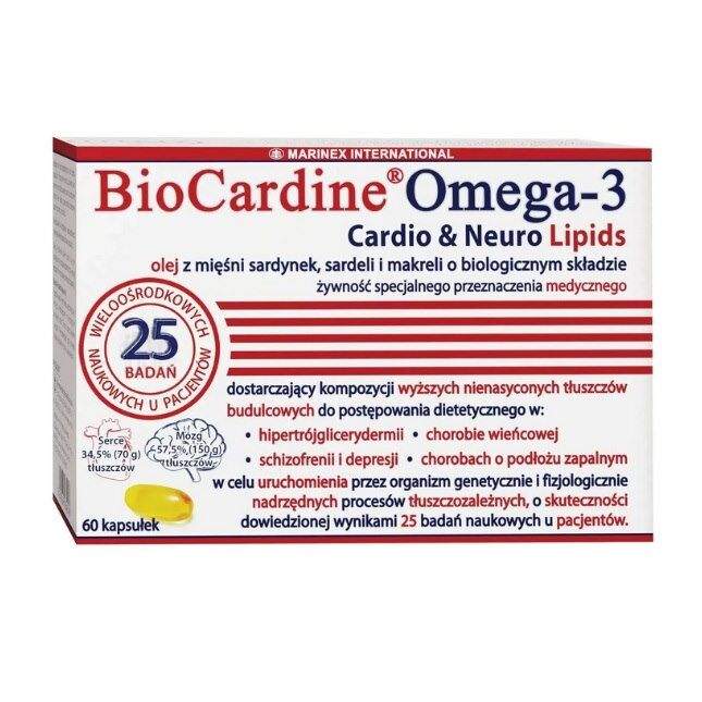 MARINEX BioCardine Omega-3 Cardio & Neuro Lipids (60 caps)