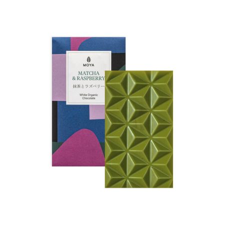 Moya Organikus Matcha Fehércsokoládé Málnával 80 g