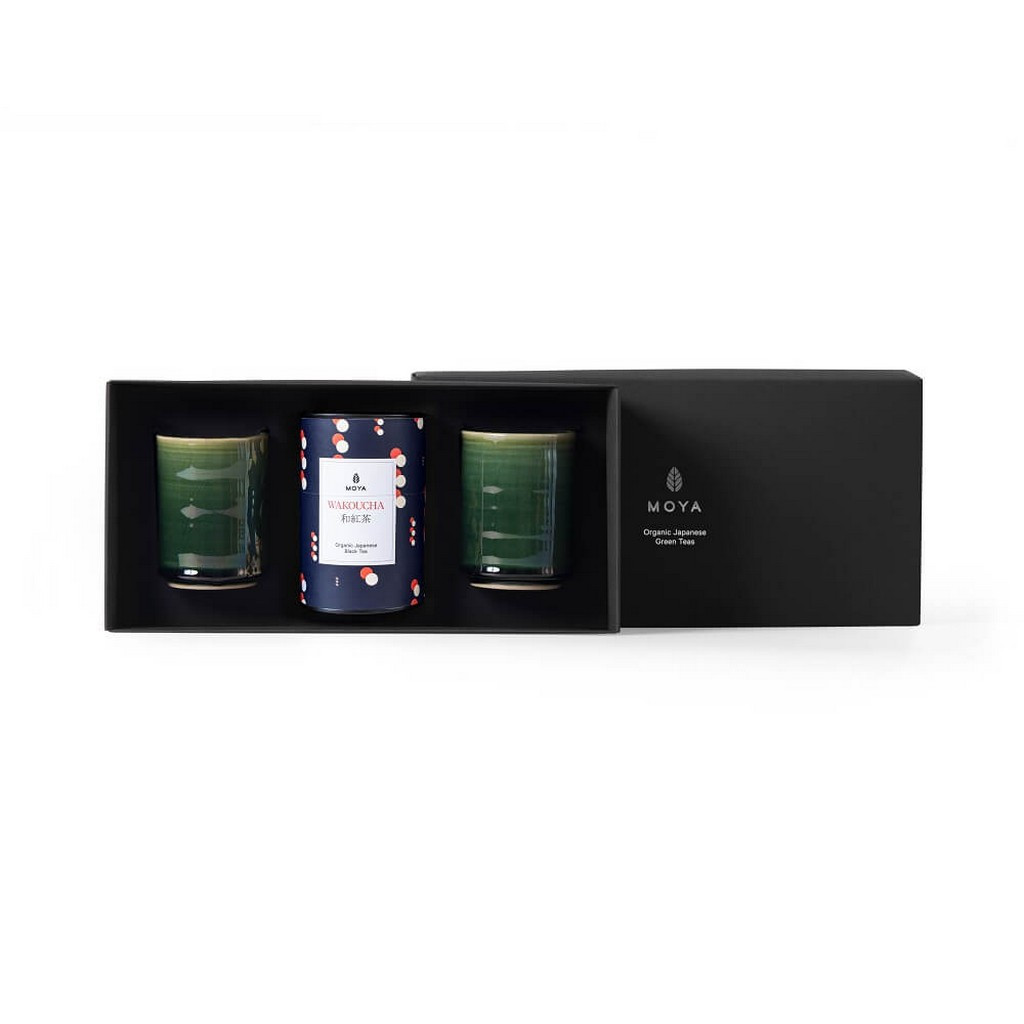 Wakoucha 60 g & 2 Kasai Bögre Organikus Szálas Tea Szett