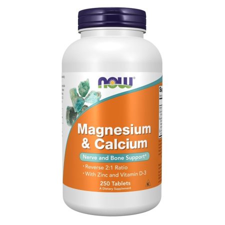Magnézium és kalcium cinkkel és D3-vitaminnal - 250 tabletta