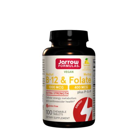 Metil-B-12 és metil-folát - Jarrow Formulas - 60 rágótabletta