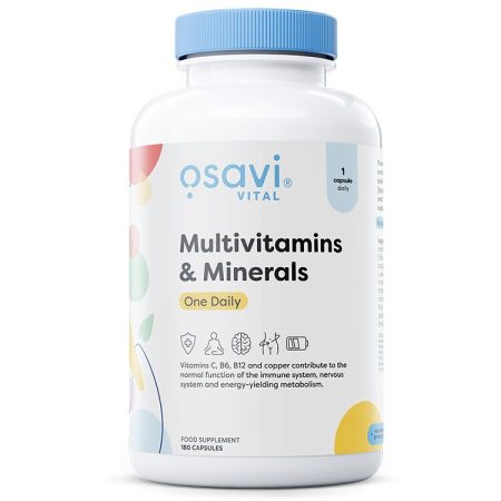 Multivitaminok és ásványi anyagok - napi egy adag - 180 kapszula