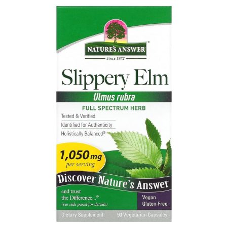 NATURE'S ANSWER Csúszós szil kivonat (90 vegetáriánus kapszula / 350 mg)