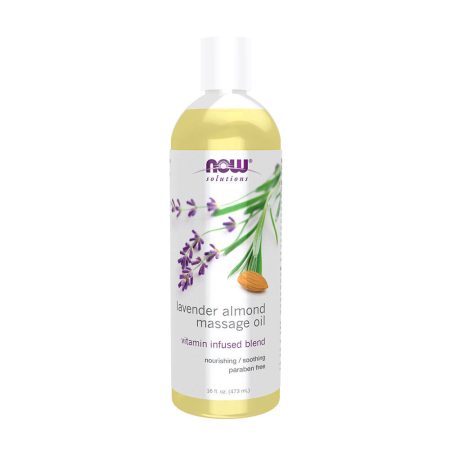 NOW Lavender Almond Massage Oil (473 ml)
