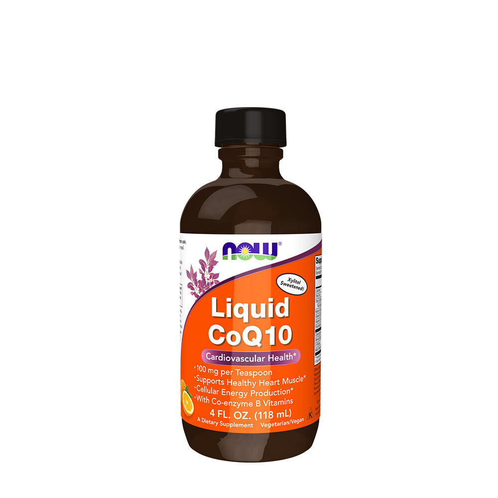 NOW Liquid CoQ10 Orange Flavor (118 ml)