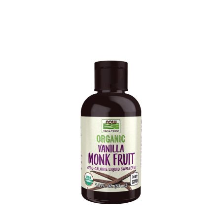 NOW Bio folyékony szerzetesgyümölcs - vanília - 53 ml