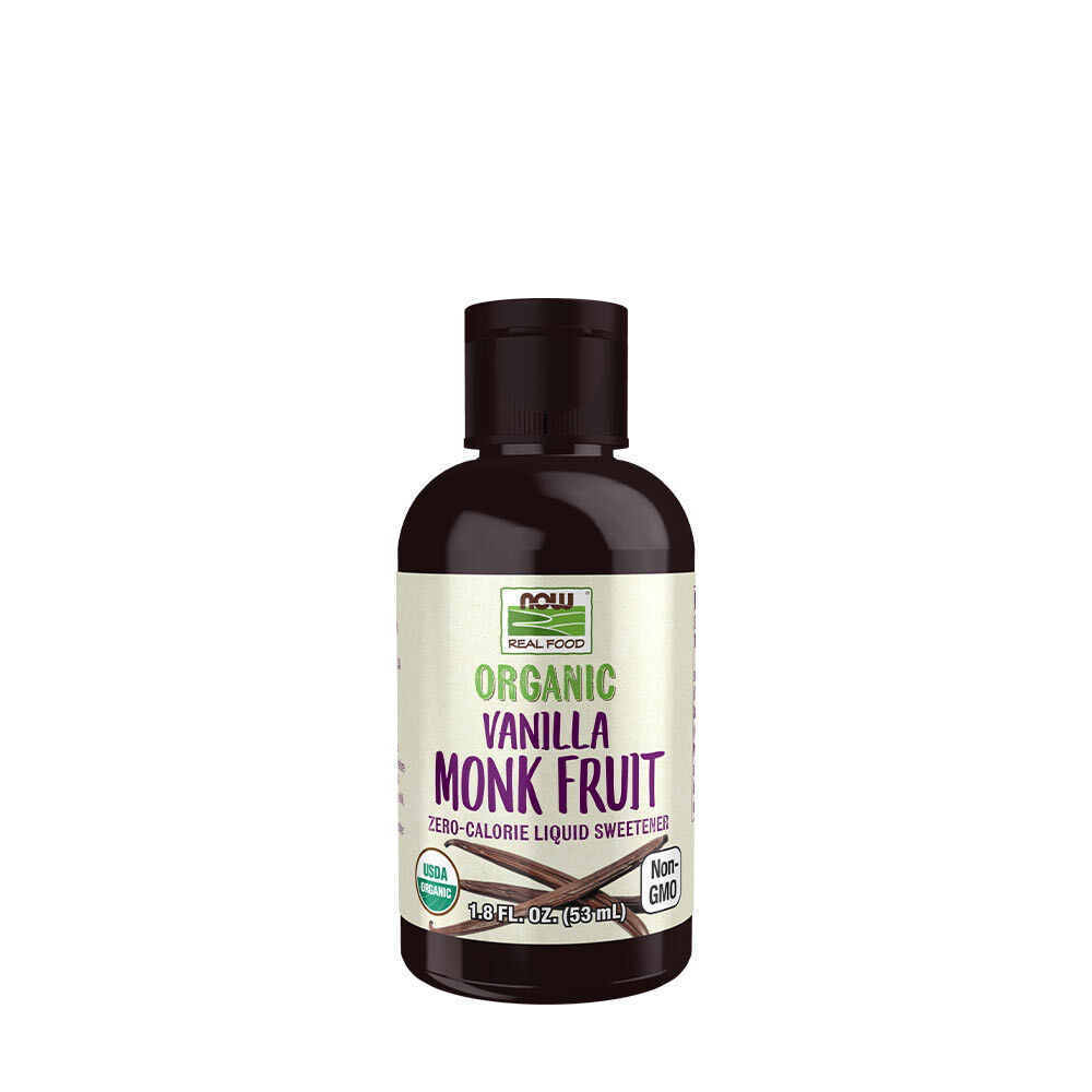 NOW Bio folyékony szerzetesgyümölcs - vanília - 53 ml