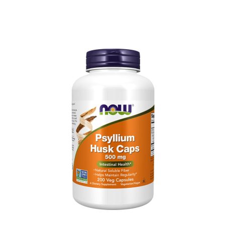 NOW Psyllium Husk 500 mg (200 Veg Capsules)