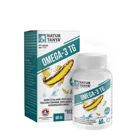 Natur Tanya Mega Omega-3 - Vadon élő halakból nyert halolaj (60 lágykapszula)