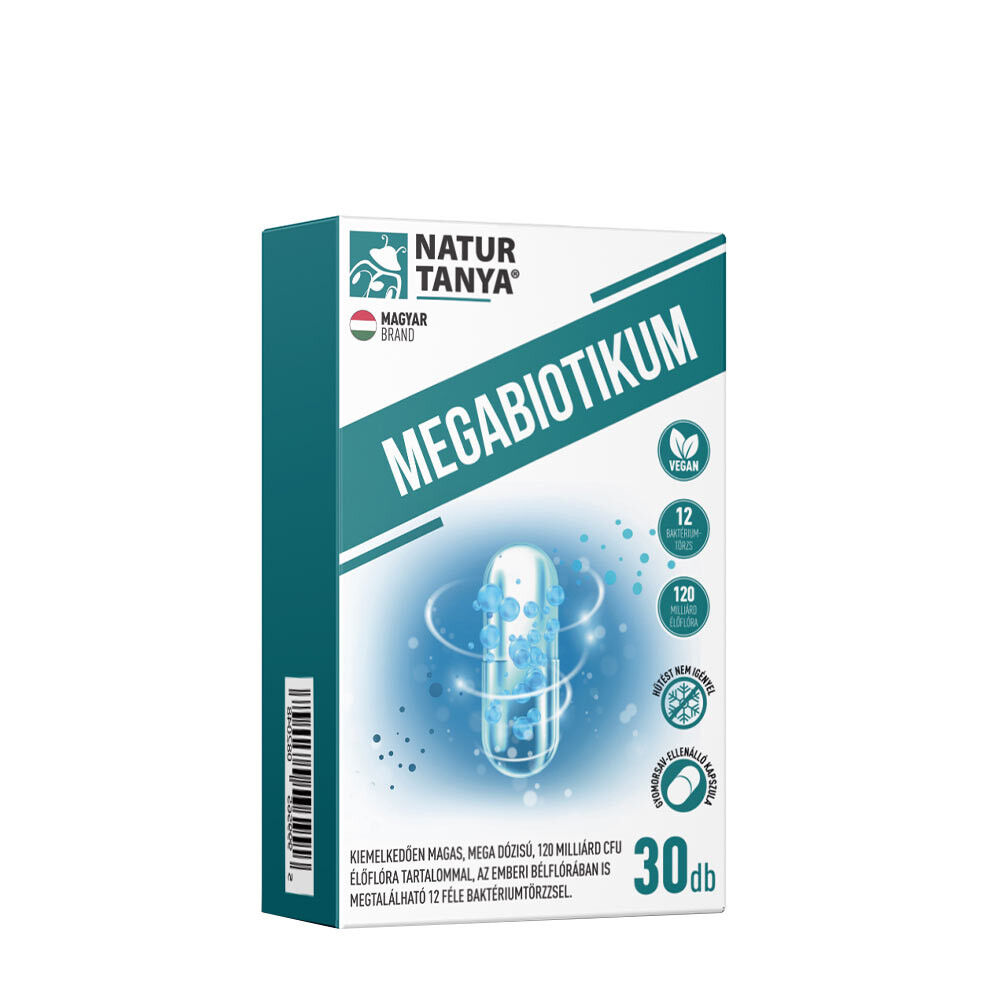 Natur Tanya Megabiotic - 12féle baktérium (30 kapszula)