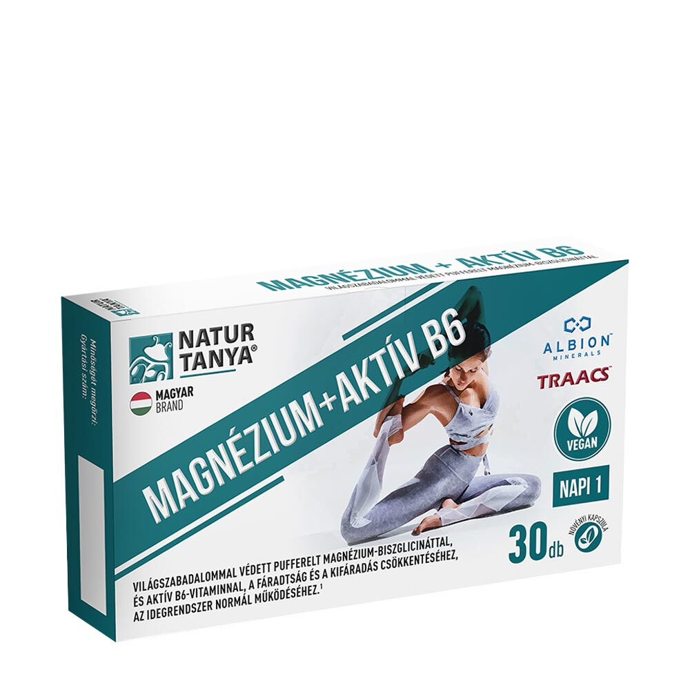 Natur Tanya Vegan Magnesium Active B6 (30 kapszula)