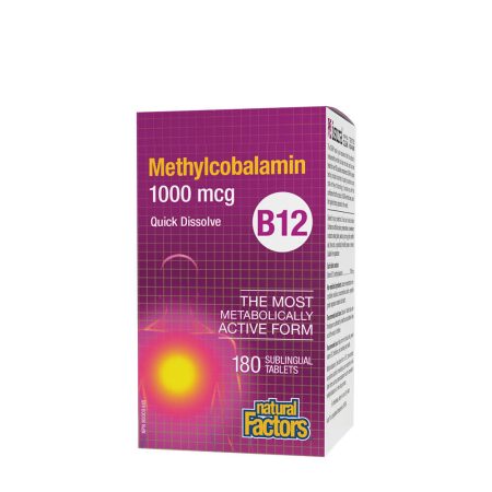 Natural Factors B12-metilkobalamin 1000 mcg (180 tabletta)