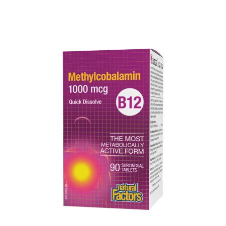 Natural Factors B12-metilkobalamin 1000 mcg (90 tabletta)